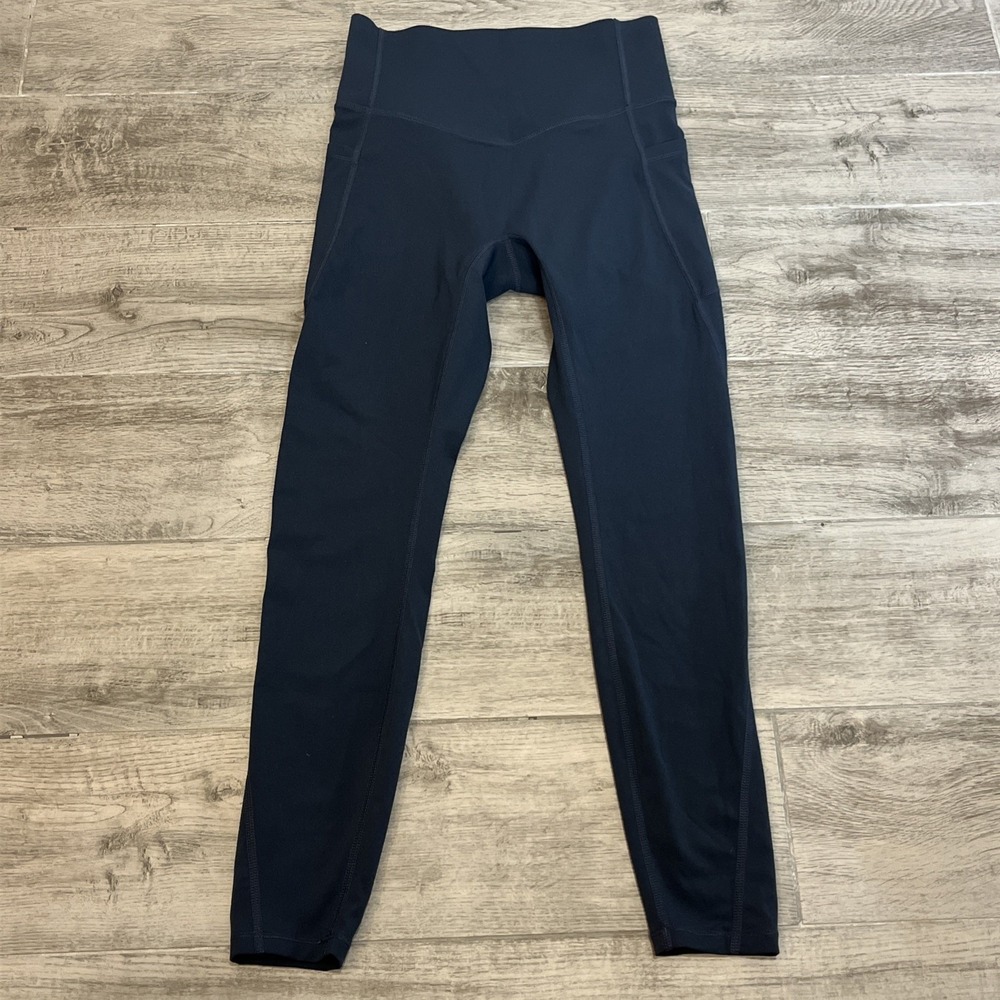 Halara Women UltraSculpt 7/8 High-Rise Workout Leggings Navy Blue Sz Small